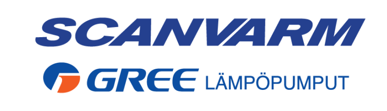 Scanvarmin ja GREE-lämpöpumppujen logo