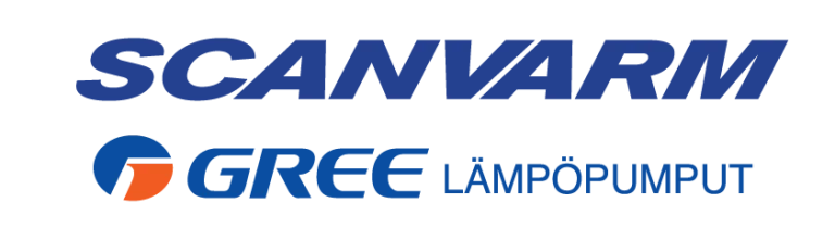 Scanvarmin ja GREE-lämpöpumppujen logo